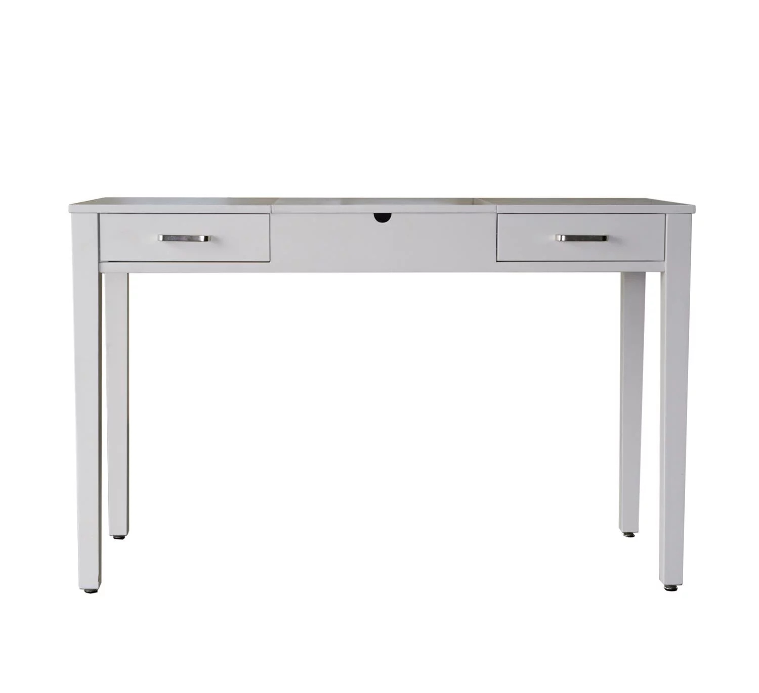 Posh Pollen Amy Rectangle Writing Desk with Drawer Finished in White
