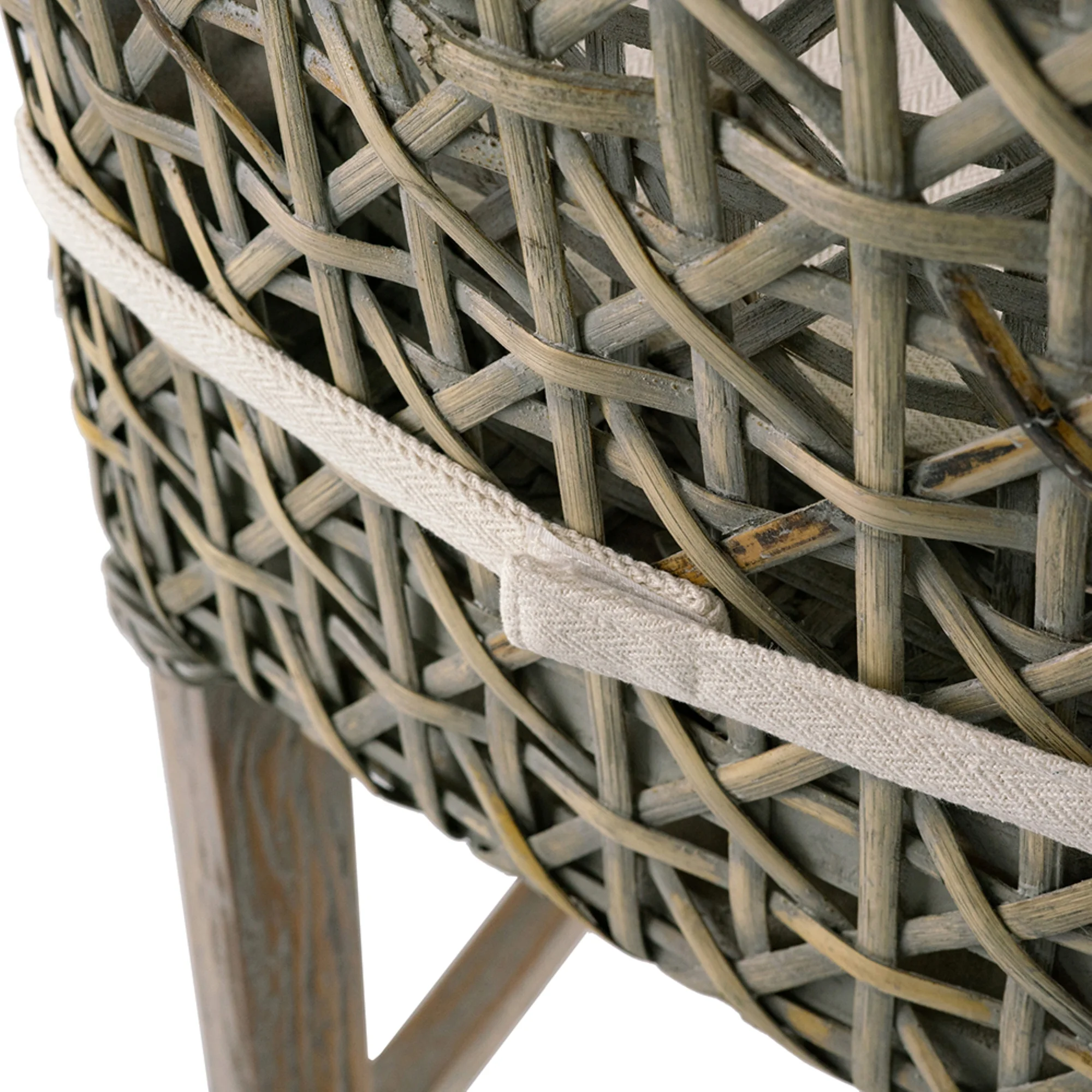 CC Home Furnishings Armless Woven Padded Seat Bar Chair - 44.5