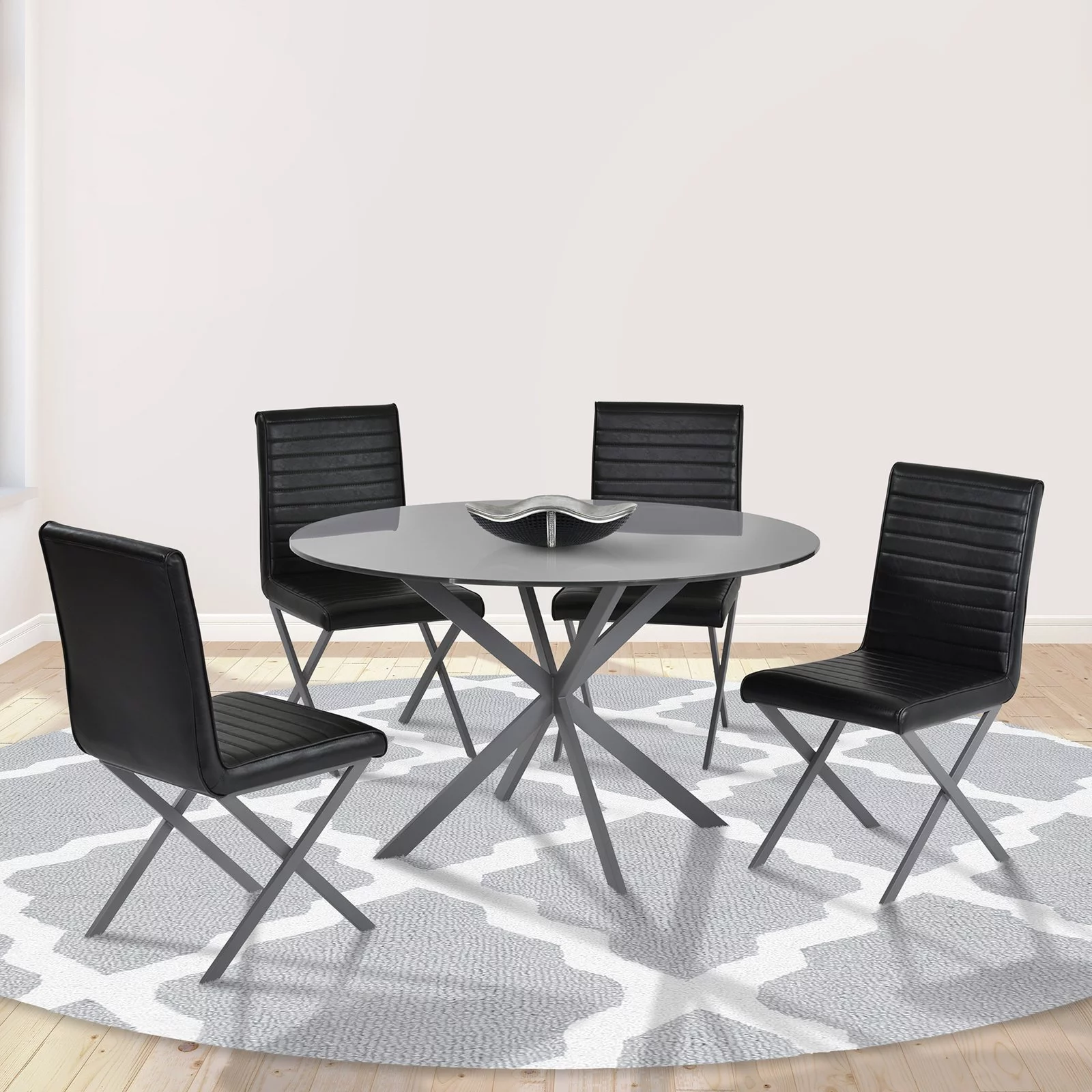 Armen Living Mystere 48 in. Round Dining Table