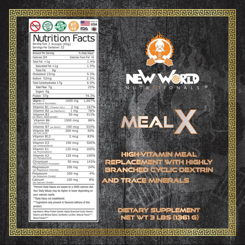 Bulk MealX - 3Ibs - Strawberry - Meal Replacement - Direct From Manufacturer