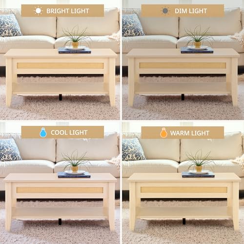 INK+IVY Lennox Lift-Top Rattan Coffee Table