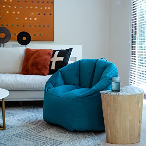 Big Joe Milano Lenox Denim Cobalt Beanbag Chair