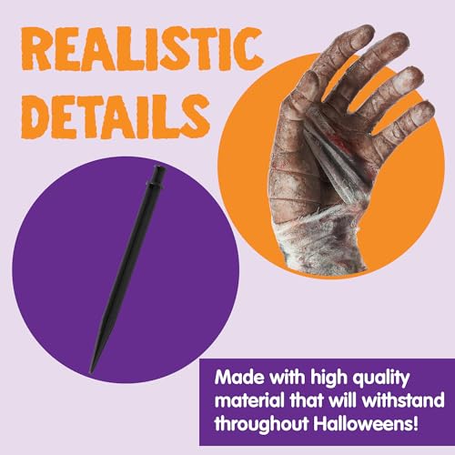 JOYIN Halloween Outdoor Decorations Zombie Arm Yard Stakes Ground-Breaker, Stakes for Halloween Outdoor Graveyard Yard Lawn Decorations