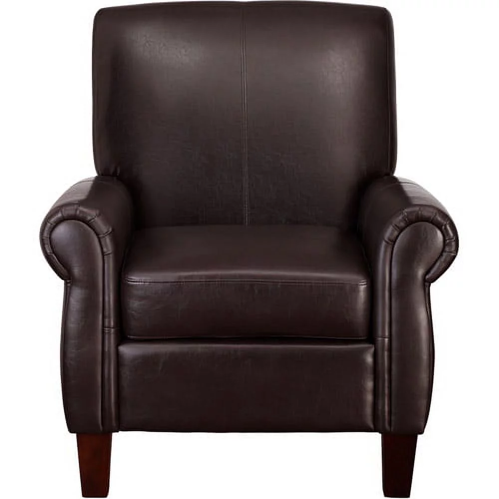 DHP Faux Leather Club Chair, Multiple Colors, (Brown)