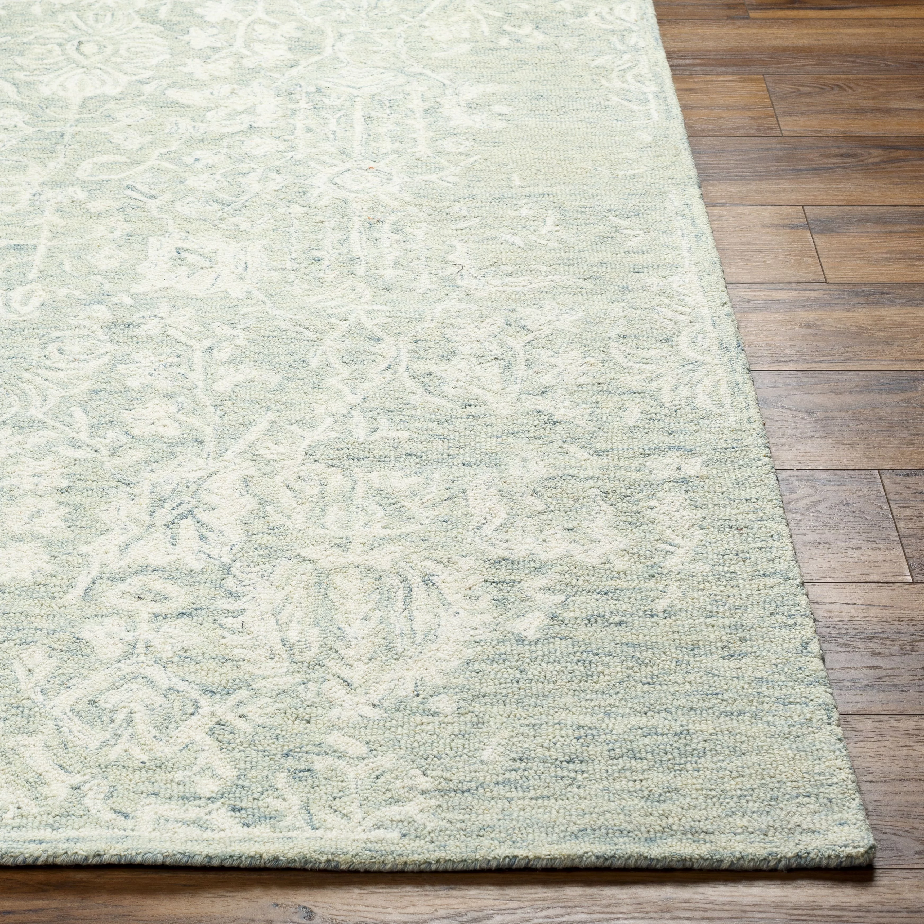 Mark&Day Area Rugs, 8x10 Oldenburg Traditional Light Green Area Rug (8' x 10')