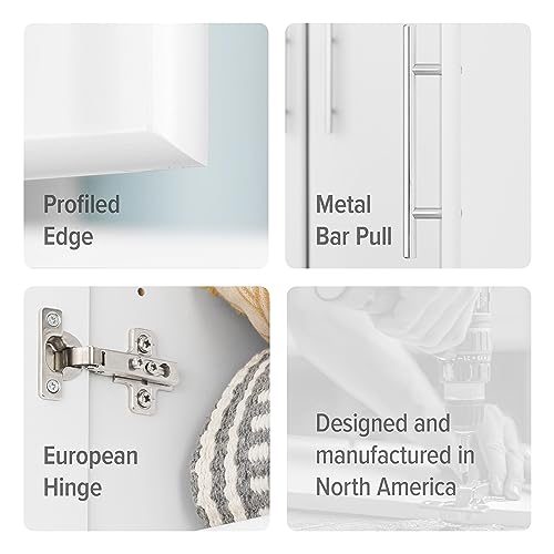 Prepac Elite 16 inch Stackable Wall Cabinet, Black