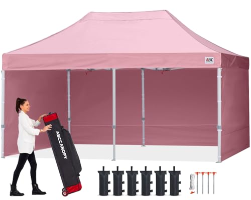 ABCCANOPY Easy Pop Up Canopy Tent with Sidewalls 10x10 Commercial -Series, White