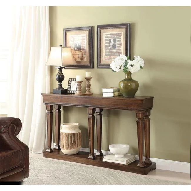 Garrison Console Table - Oak - 35 x 60 x 12 in.