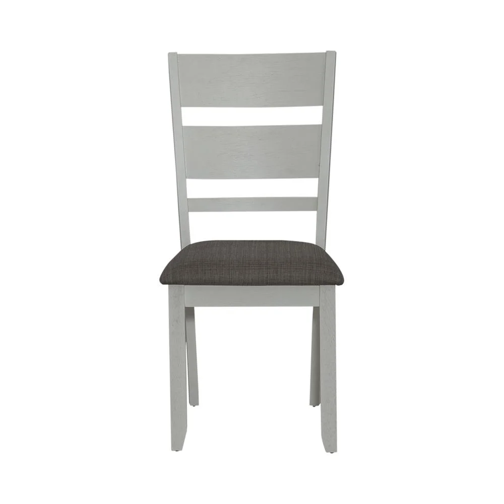 Liberty Furniture Slat Back Uph Side Chair (RTA) - Set of 2 Transitional White