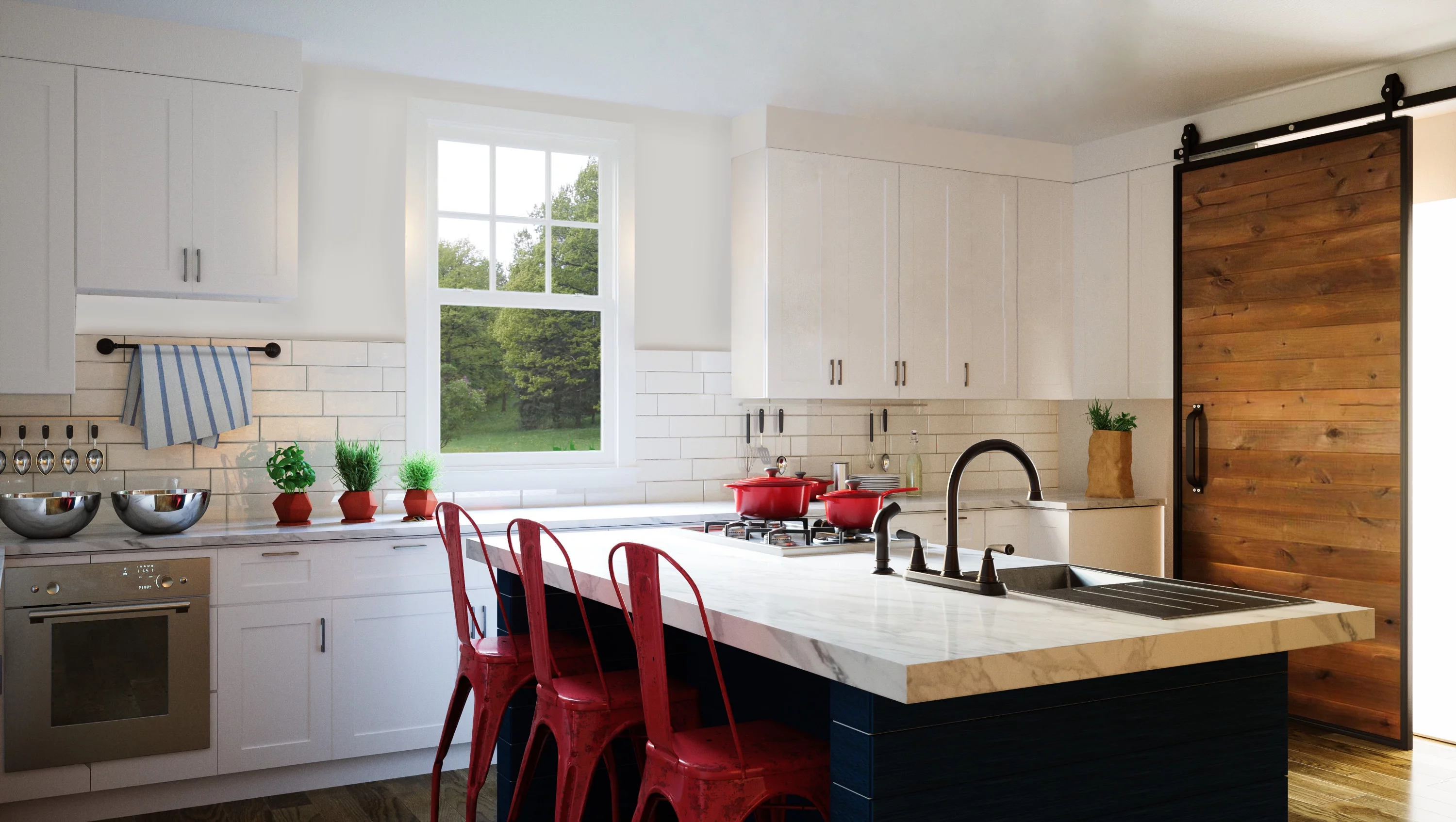 Design House 561415 Brookings Unassembled Shaker Base Kitchen Cabinet 42x34.5x24, White