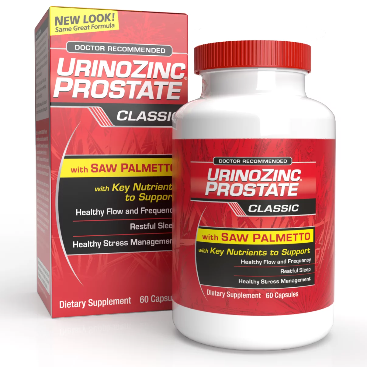 Urinozinc One Per Day, Saw Palmetto Prostate Supplement, Prostate Health, 60 Ct