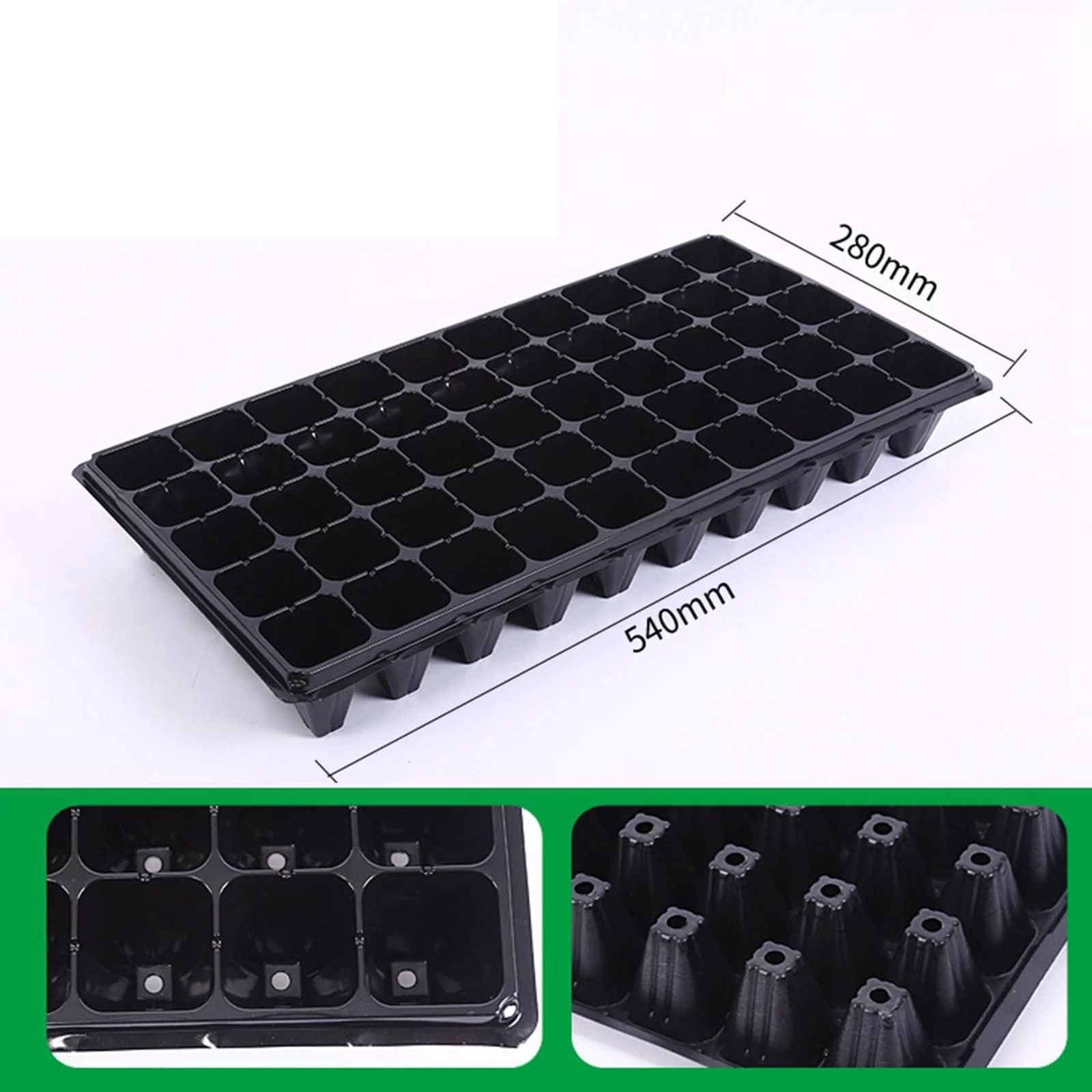 10 Pieces Seedling Trays, Seedling Starter Trays,Pet ,Microgreens Trays ,Durable Growing Trays with Holes, Propagation Tray 100g