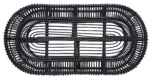 Safavieh Home Collection Jabez Tropical Coastal Rattan Oval (Fully Assembled) Coffee Table