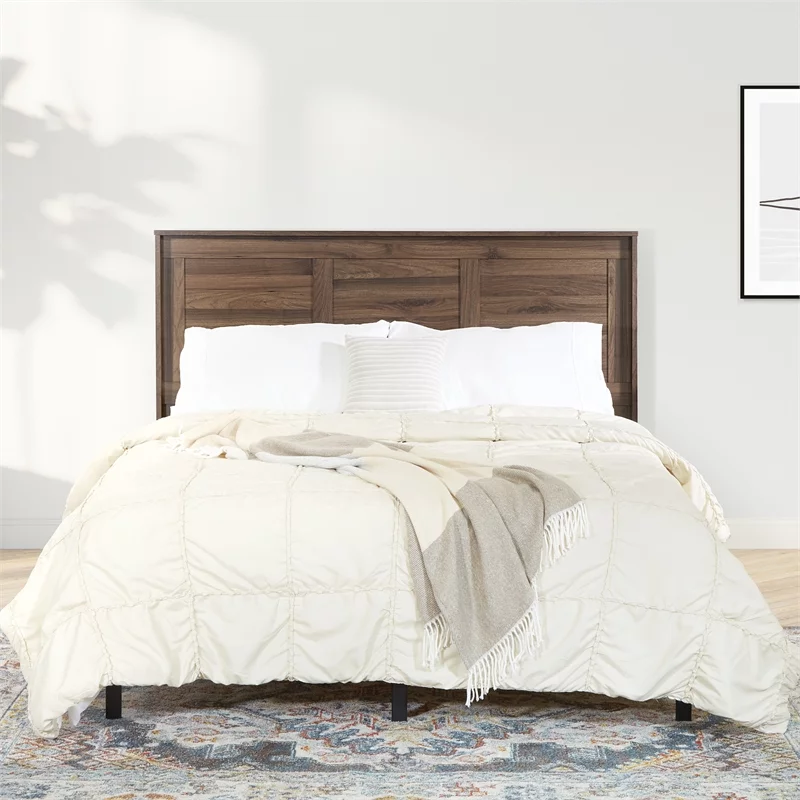 Stonebrook Queen/Full Headboard in Wood Classic Walnut Finish