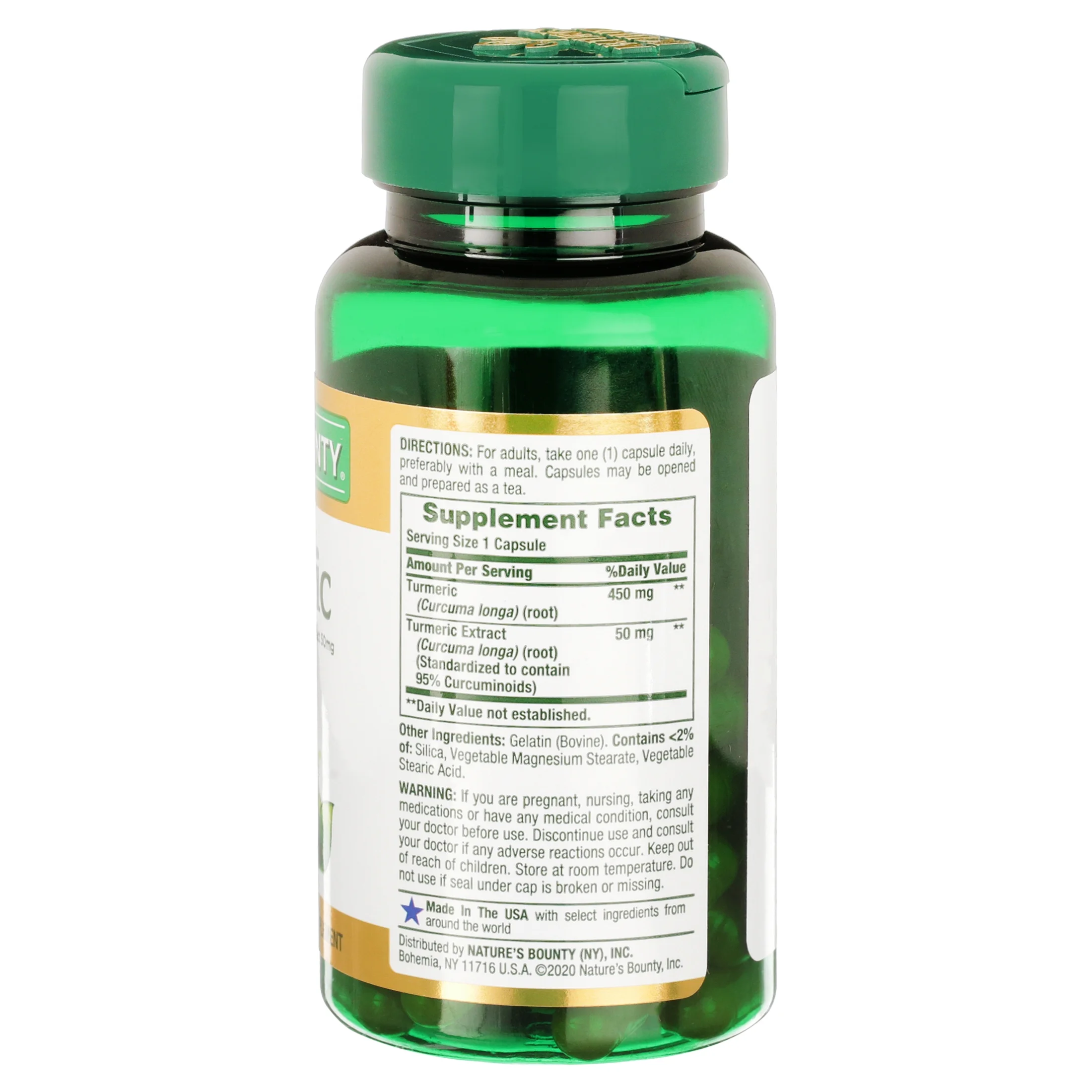 Nature's Bounty Turmeric Capsules 60 Capsules (Pack of 2)