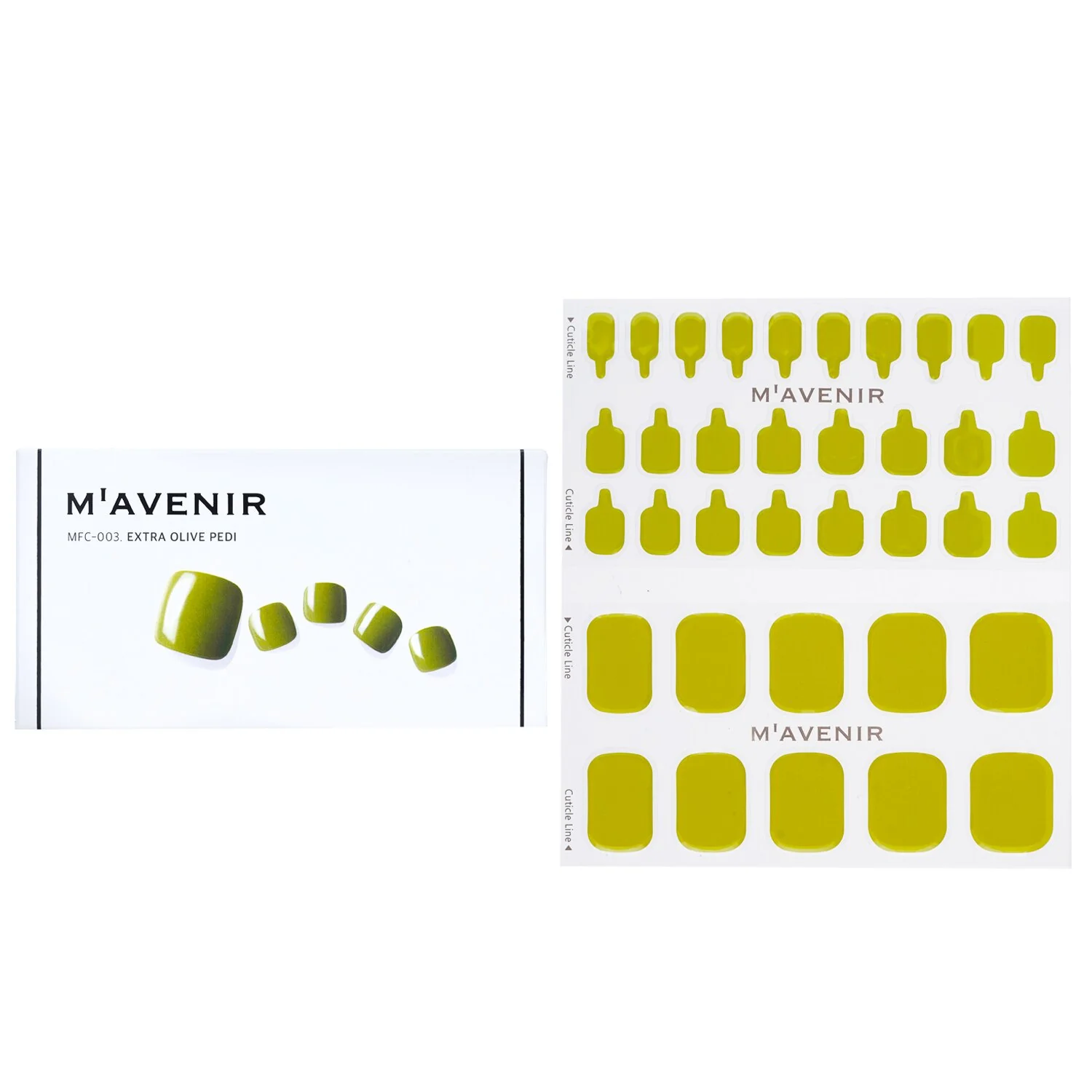 Mavenir Nail Sticker (Green) - # Brillante Deep Green Nail  32pcs