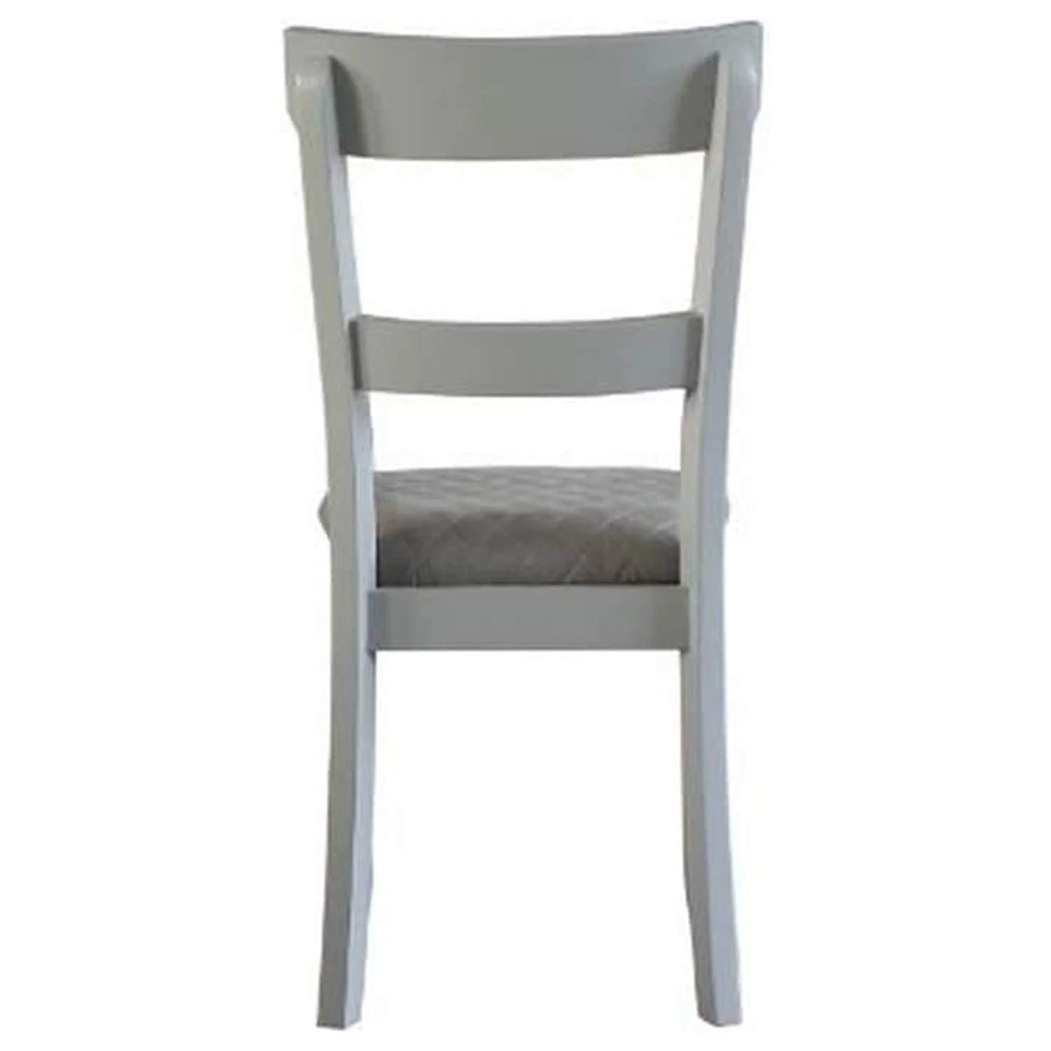 Side Chair with Fabric Seat and Open Back, Set of 2, Beige