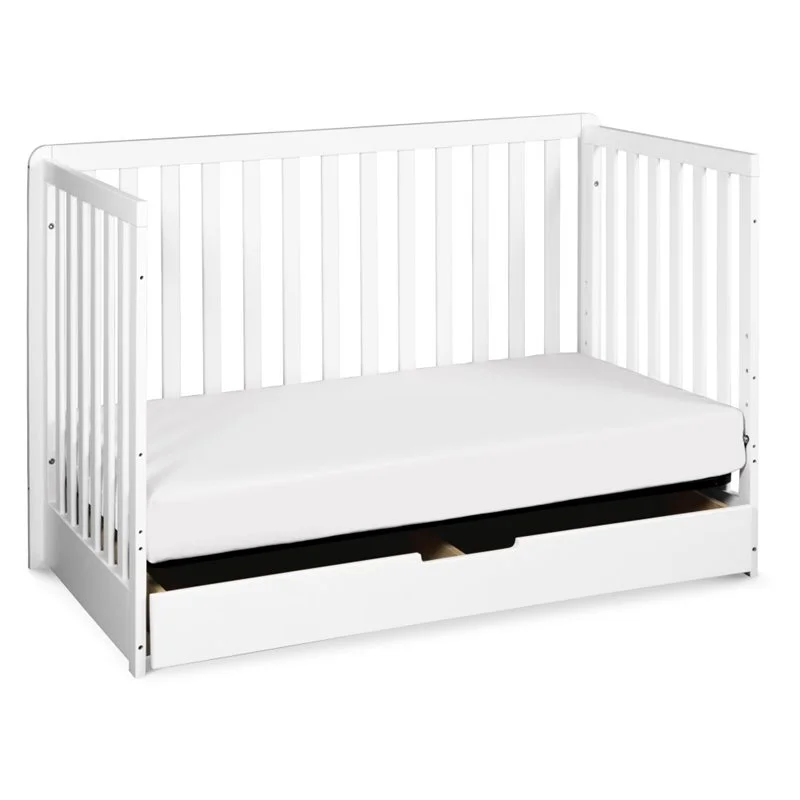 Carter's By DaVinci Colby 4-In-1 Convertible Crib With Trundle Drawer in White