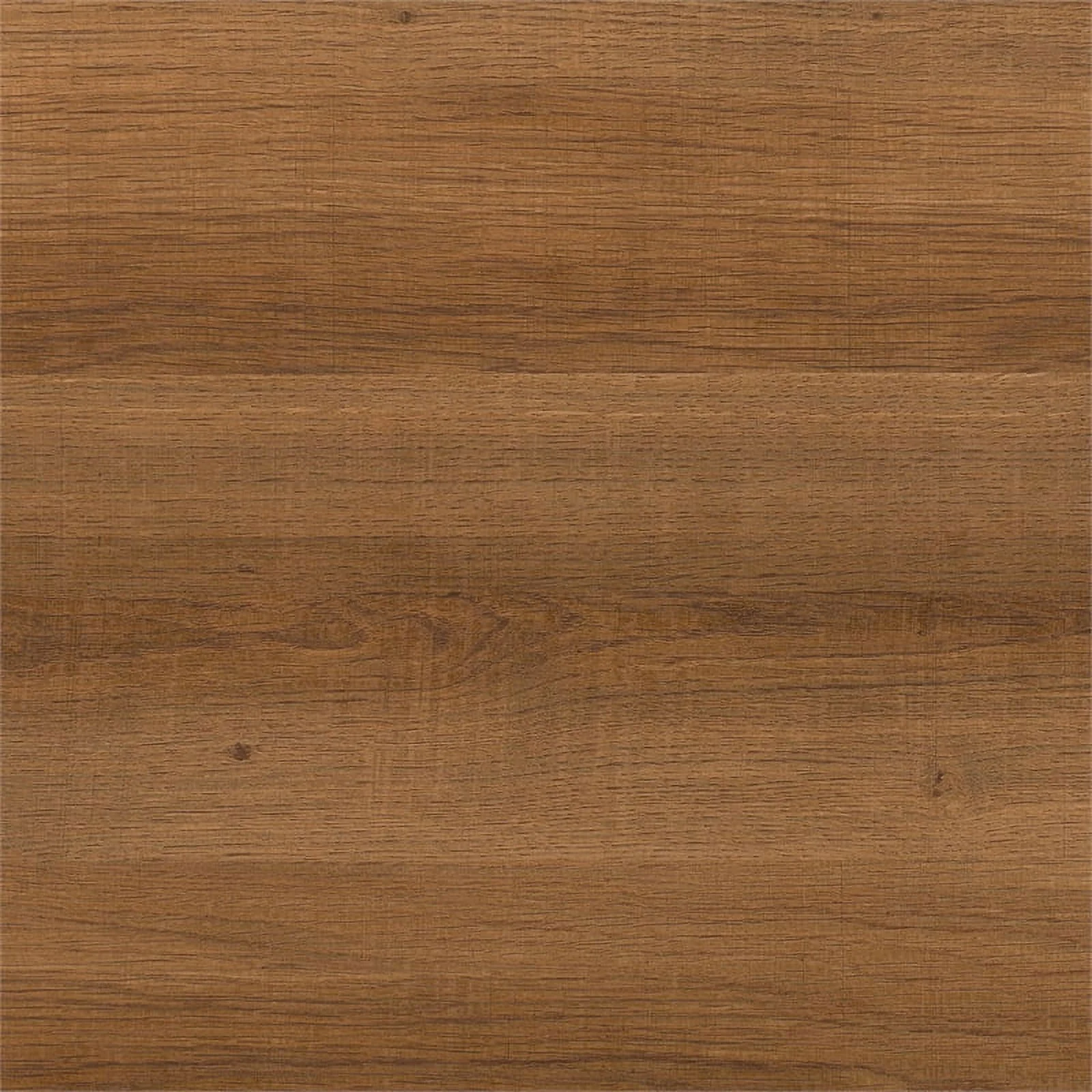 Pemberly Row Black Iron Leg Dining Table with Brown Wood Grain Top