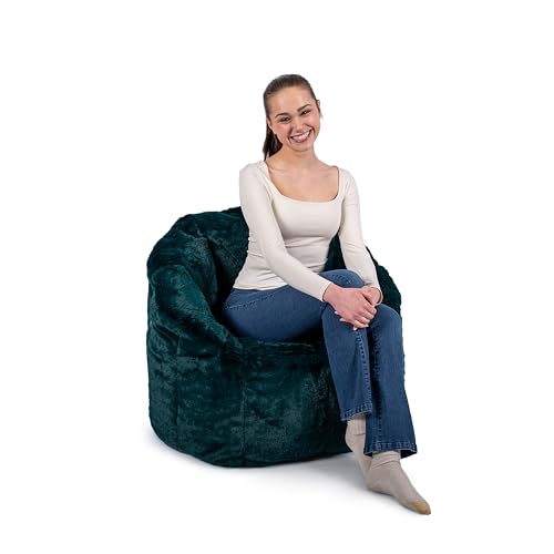 Big Joe Milano Lenox Denim Cobalt Beanbag Chair