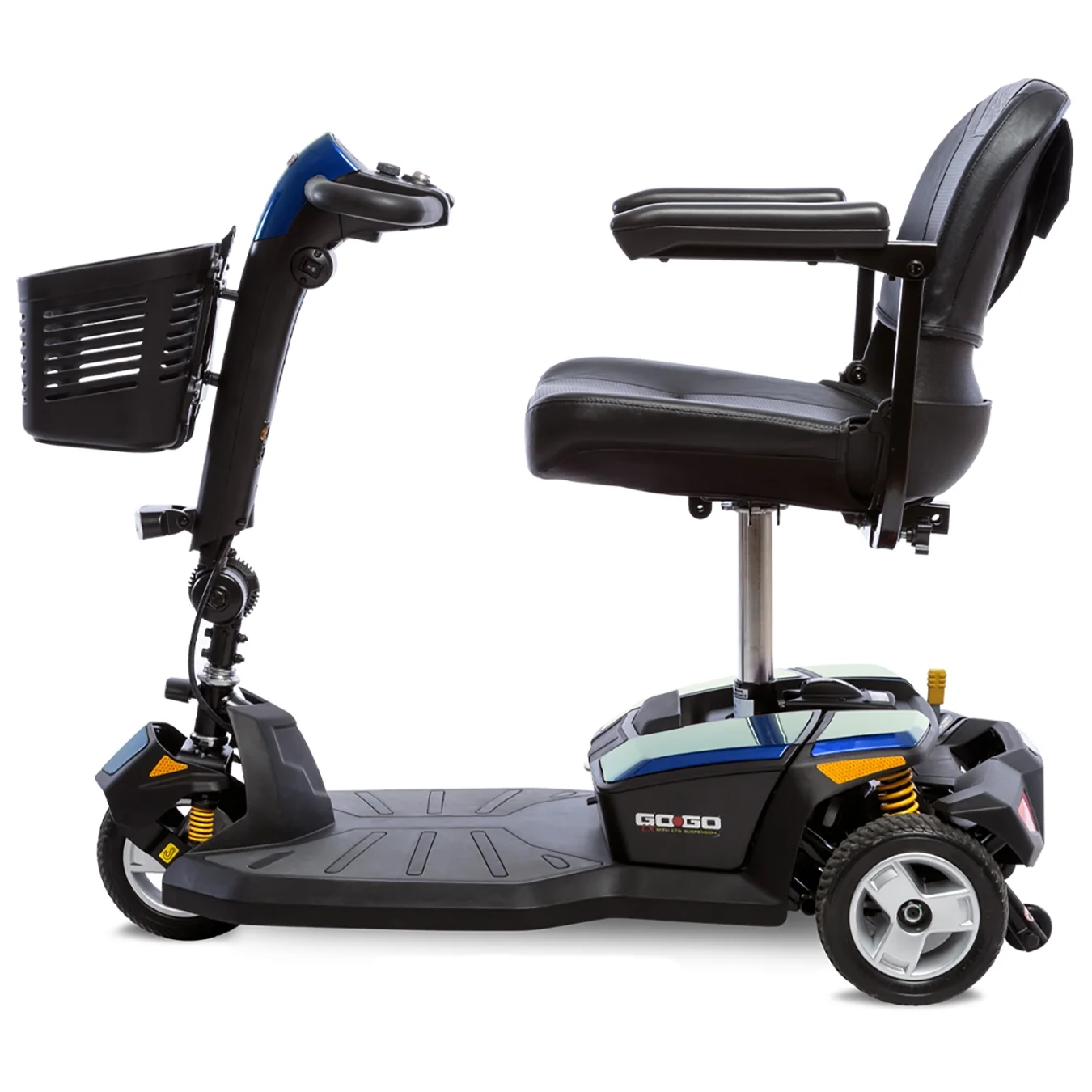 Pride Mobility GoGo LX 3-Wheel Scooter With CTS Suspension (12AH/9 Mile Battery Range) with Ext Warr