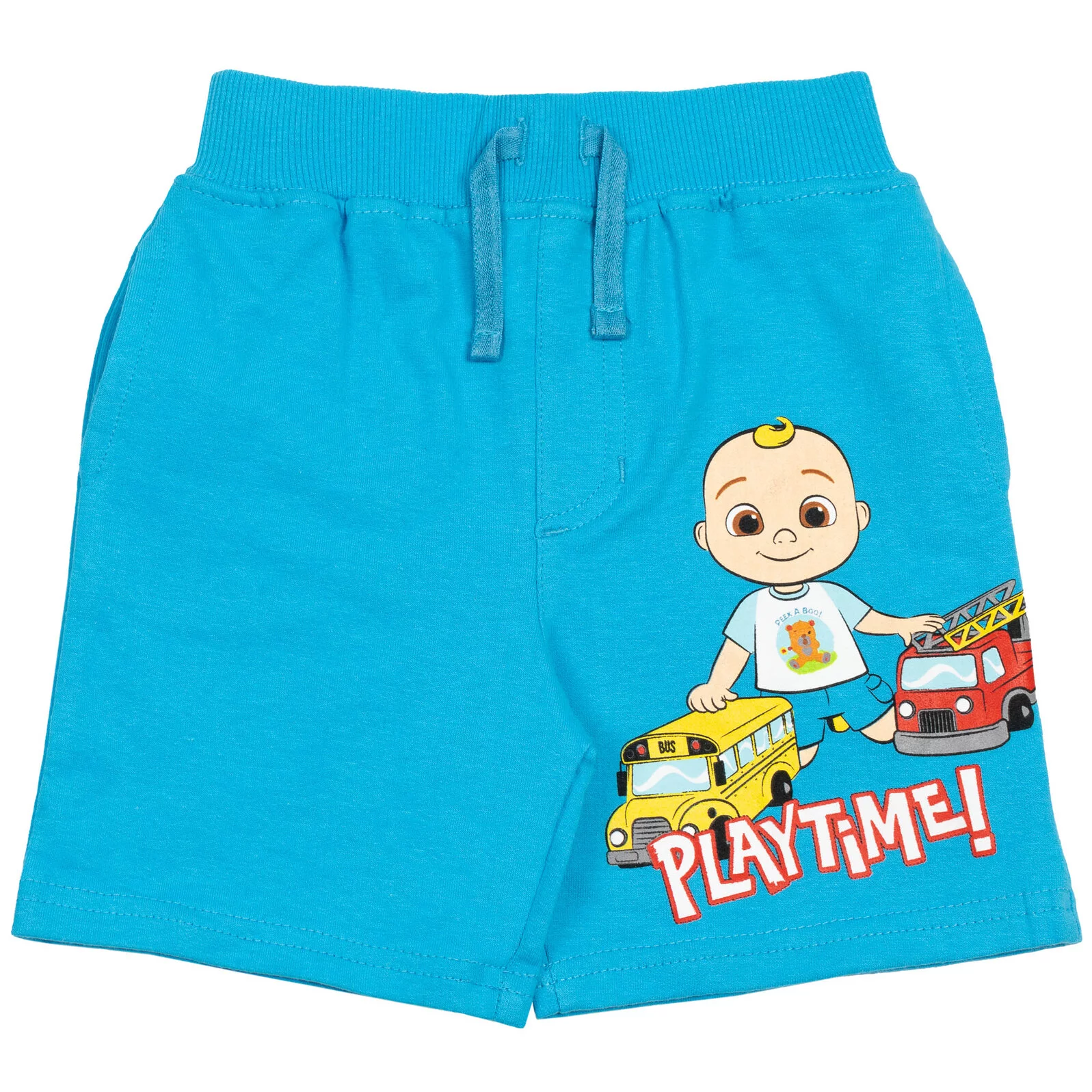 CoComelon JJ Infant Baby Boys French Terry 2 Pack Shorts Infant to Toddler