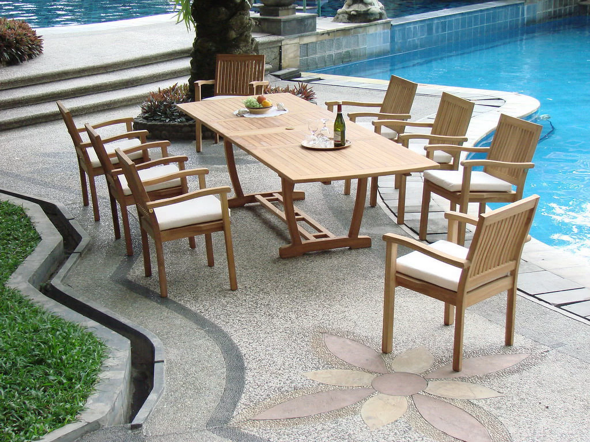 Add-on Item: Leveb Stacking Arm / Captain Single / Solo Dining Chair Outdoor Patio Grade-A Teak Wood WholesaleTeak #WMDCARLV