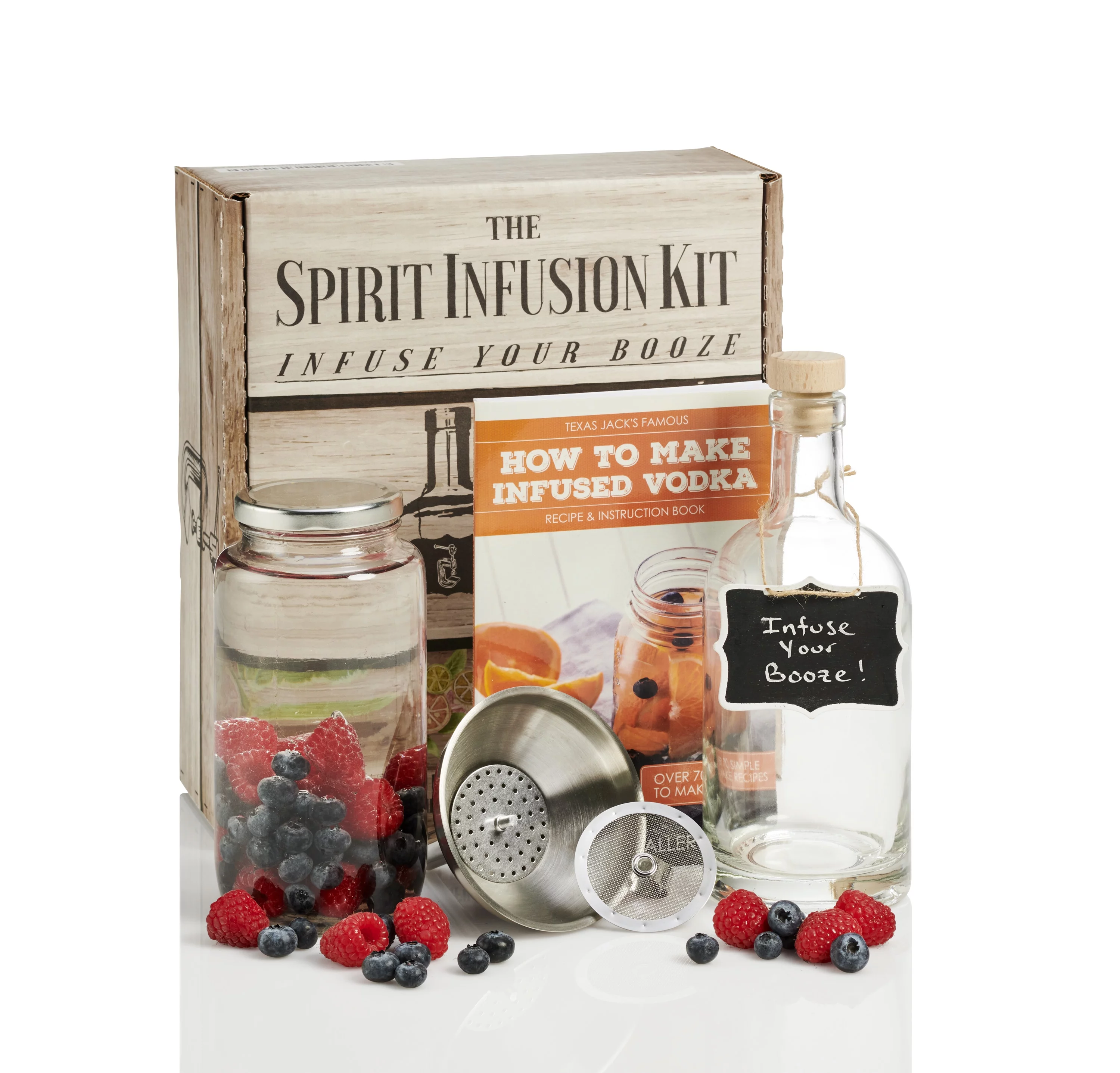 Craft Connections Co Spirit Infusion Kit - Bar Accessories & Recipes to Infuse Your Booze!