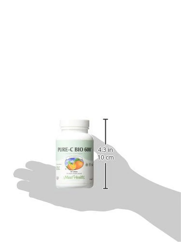 Maxi Health Kosher Pure-C-Bio Vitamin C 600 Mg - 90 Tablets