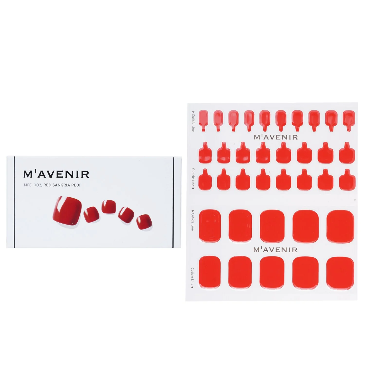 Mavenir Nail Sticker (Blue) - # Classic Navy Nail  32pcs