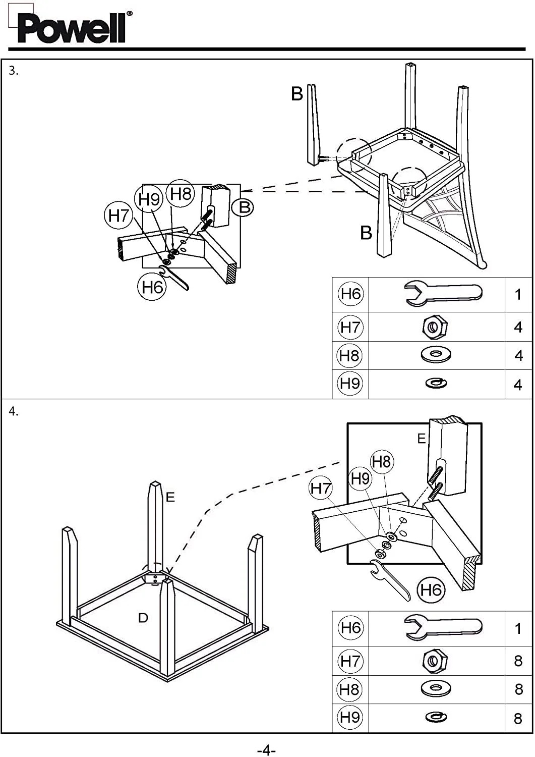 Harrison 5-Piece Dining Set, Cherry and White
