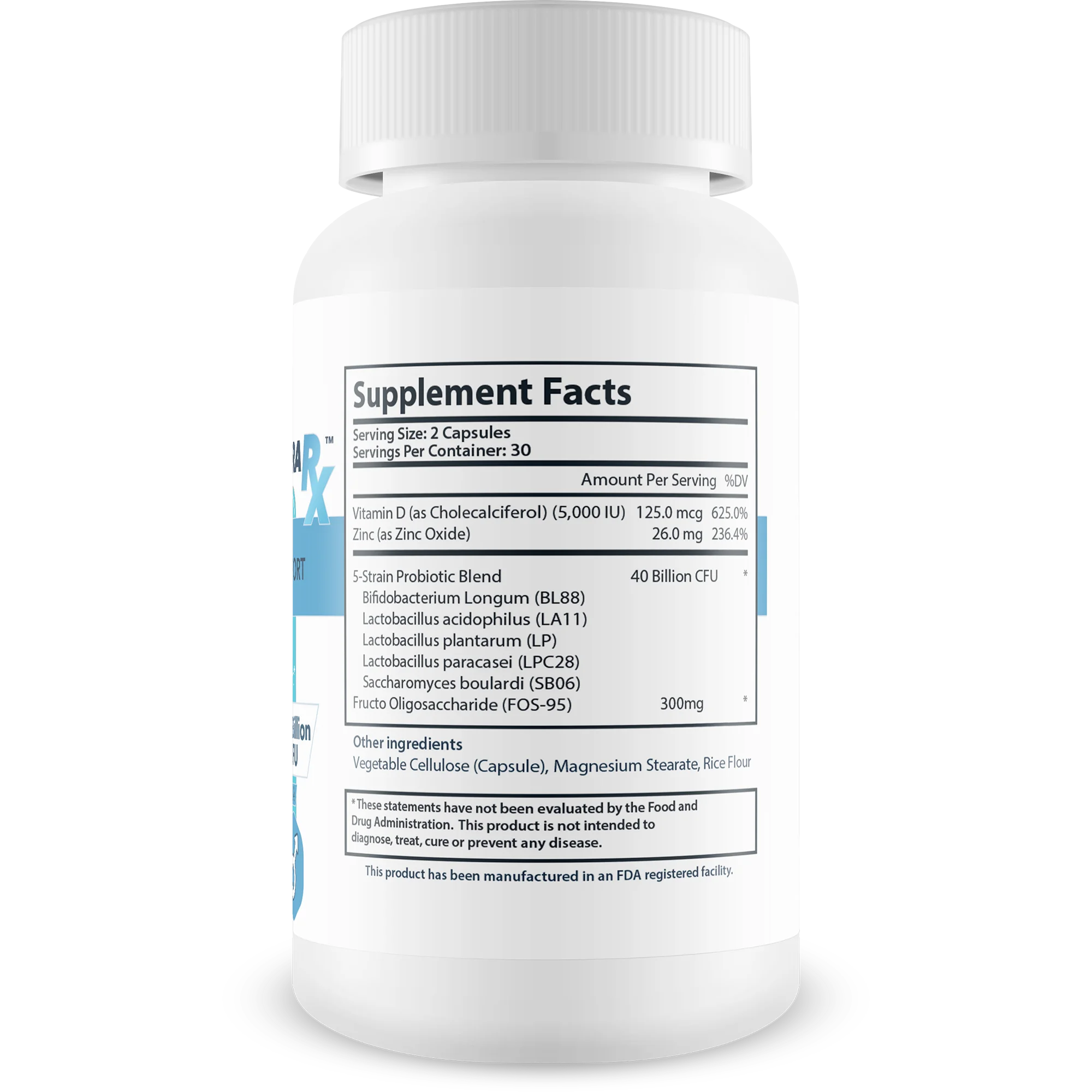 Pro Zinagra RX - Male Probiotic Support - Promote Increased Energy & Endurance - Support Gut & Male Health with Probiotics for Men - 40 Billion CFU Male Formula - Additional Immune Support Benefits