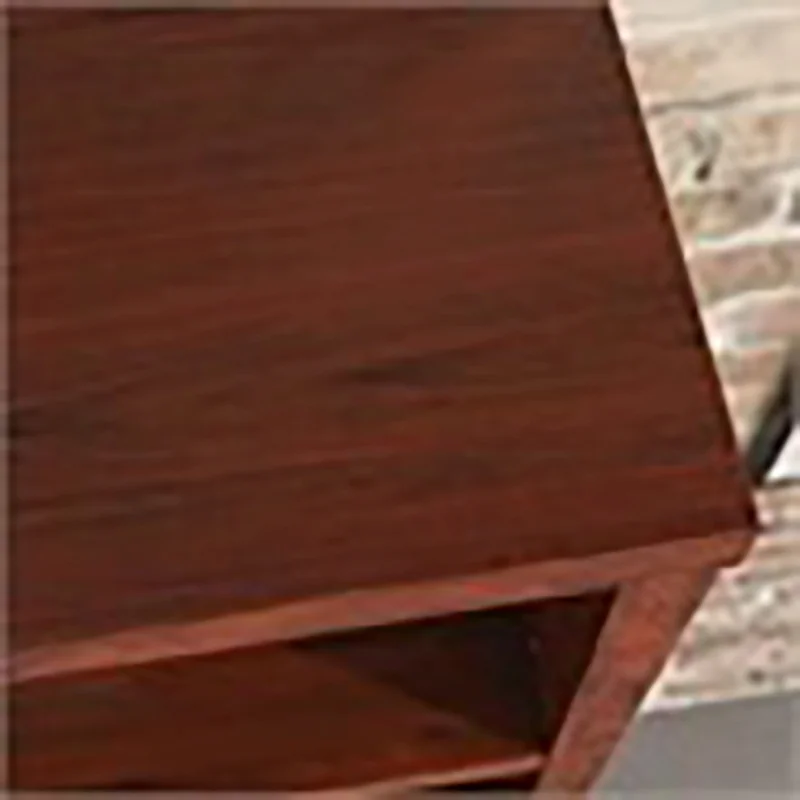 Pemberly Row 5-Shelf Modern Engineered Wood Bookcase in Classic Cherry