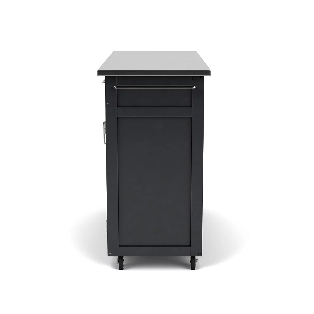 Homestyles Create-a-Cart Wood Kitchen Cart in Black