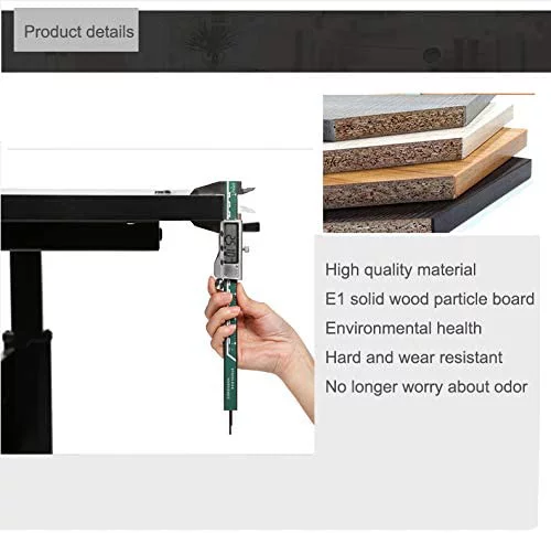 CL.HPAHKL Home Office 55In Electric Standing Desk Height Adjustable Computer Desk for Small Area Bedroom Desk Table Small Writing Study Desk for Student Ergonomic Writing Computer Workstation Table