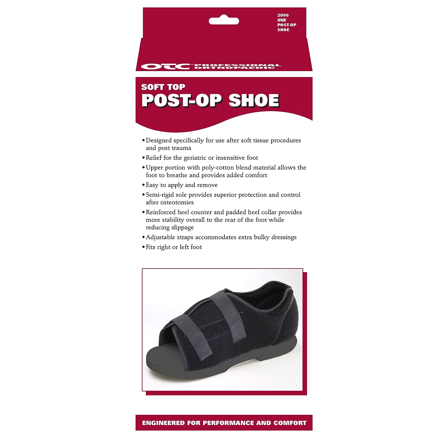 OTC Men's Soft Top Post-Op Shoe XL (2096/M-XL)