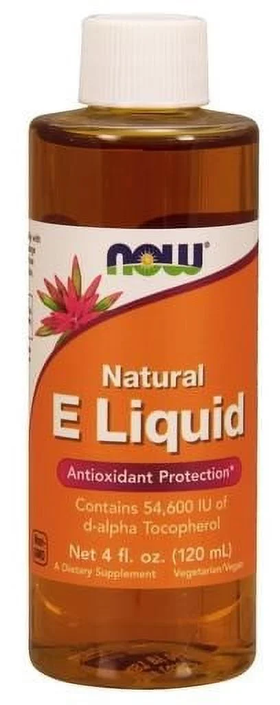 NOW Foods Natural E Liquid Antioxidant Protection, 4 Fl Oz