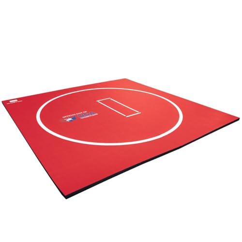 Dollamur 10'x10' Wrestling Mat, Jiu Jitsu BJJ MMA Judo Mats | Ideal Home Mat for Wrestling, Martial Arts, Exercise, Workouts, Gymnastics, and Yoga