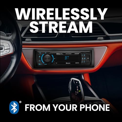BOSS Audio Systems 616UAB Car Stereo With Bluetooth - Single DIN, MP3, USB, Aux-in, AM/FM, No CD DVD Player