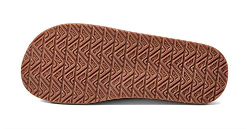REEF Leather Smoothy Men's Flip Flop, No Break In Period Leather, Durable Outsole