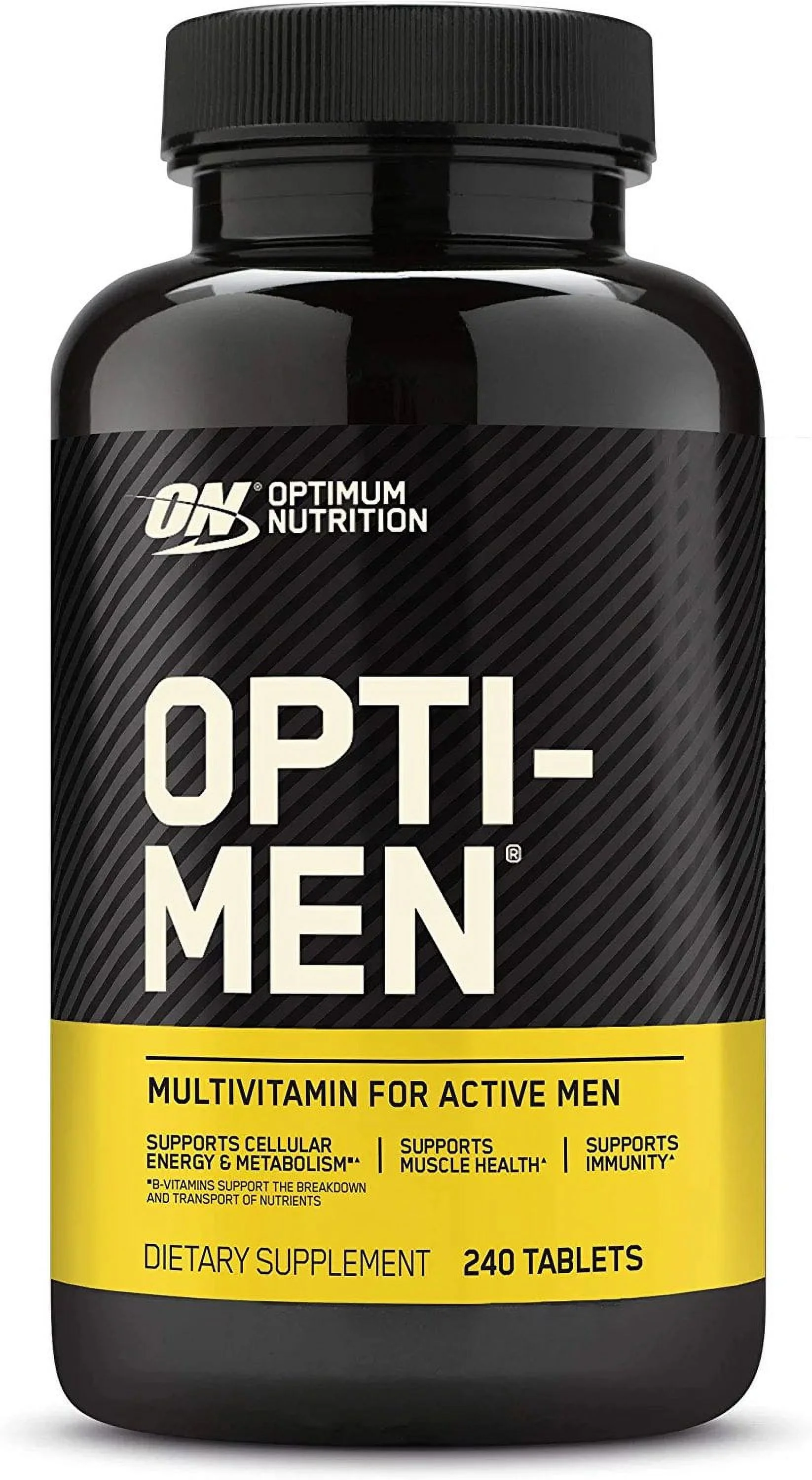 Optimum Nutrition Opti-Men, Vitamin C, Zinc and Vitamin D, E, B12 for Immune Support Mens Daily Multivitamin Supplement, 240 Count Packaging May Vary