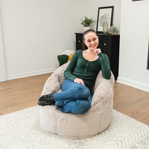 Big Joe Milano Lenox Denim Cobalt Beanbag Chair