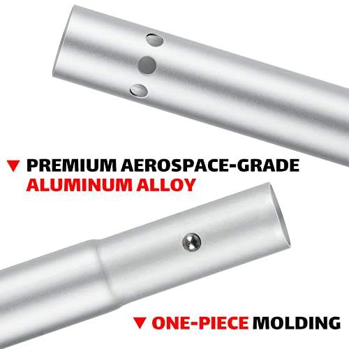 Overmont Kayak Paddles with Leash - Heavy Duty Aluminum Alloy Shaft Boating Oar for Kayaking Boating Canoeing 218cm/86in - 230cm/90.5in - 241cm/95in