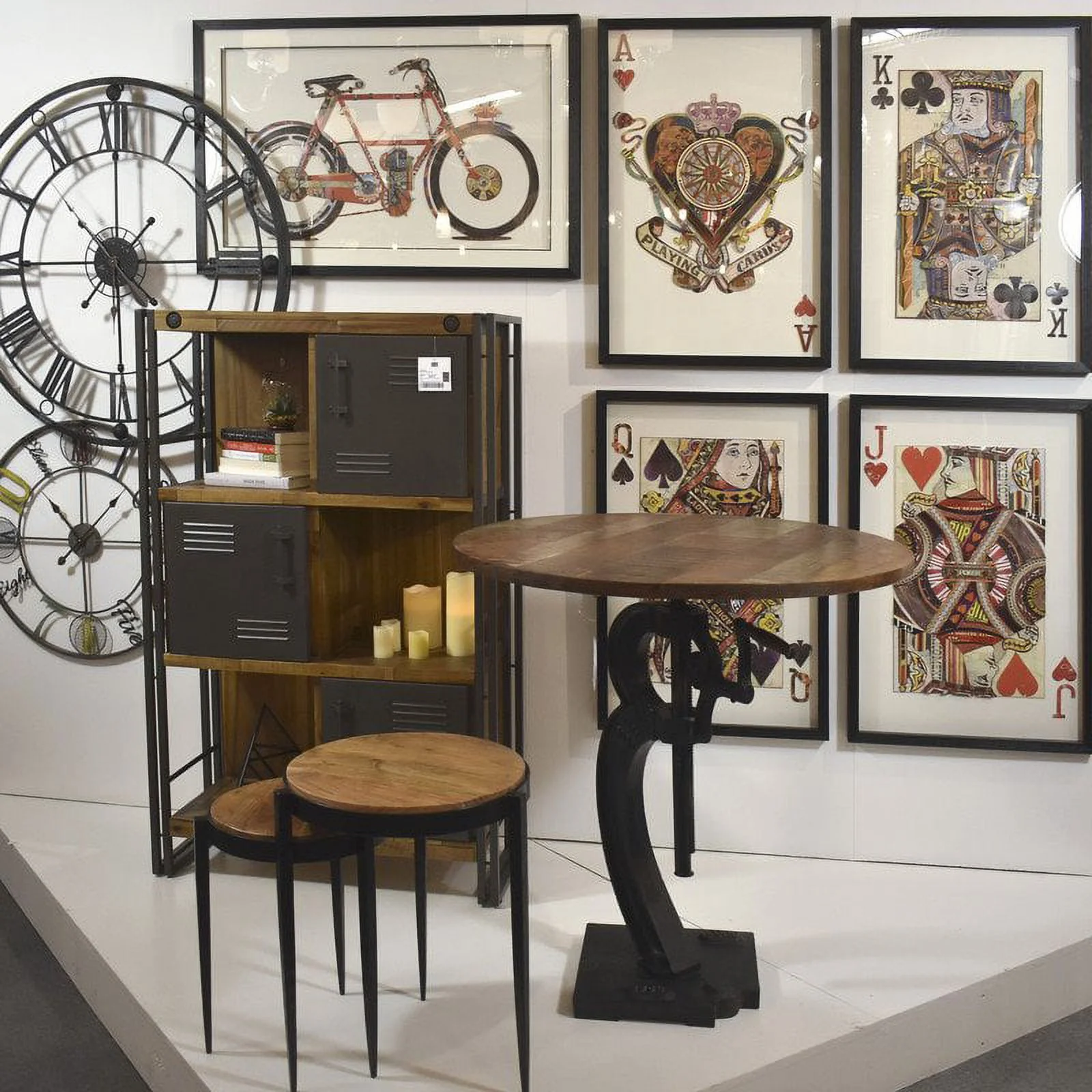 Yosemite  20.5 x 20.5 x 22 in. Raju Nesting Tables, Black