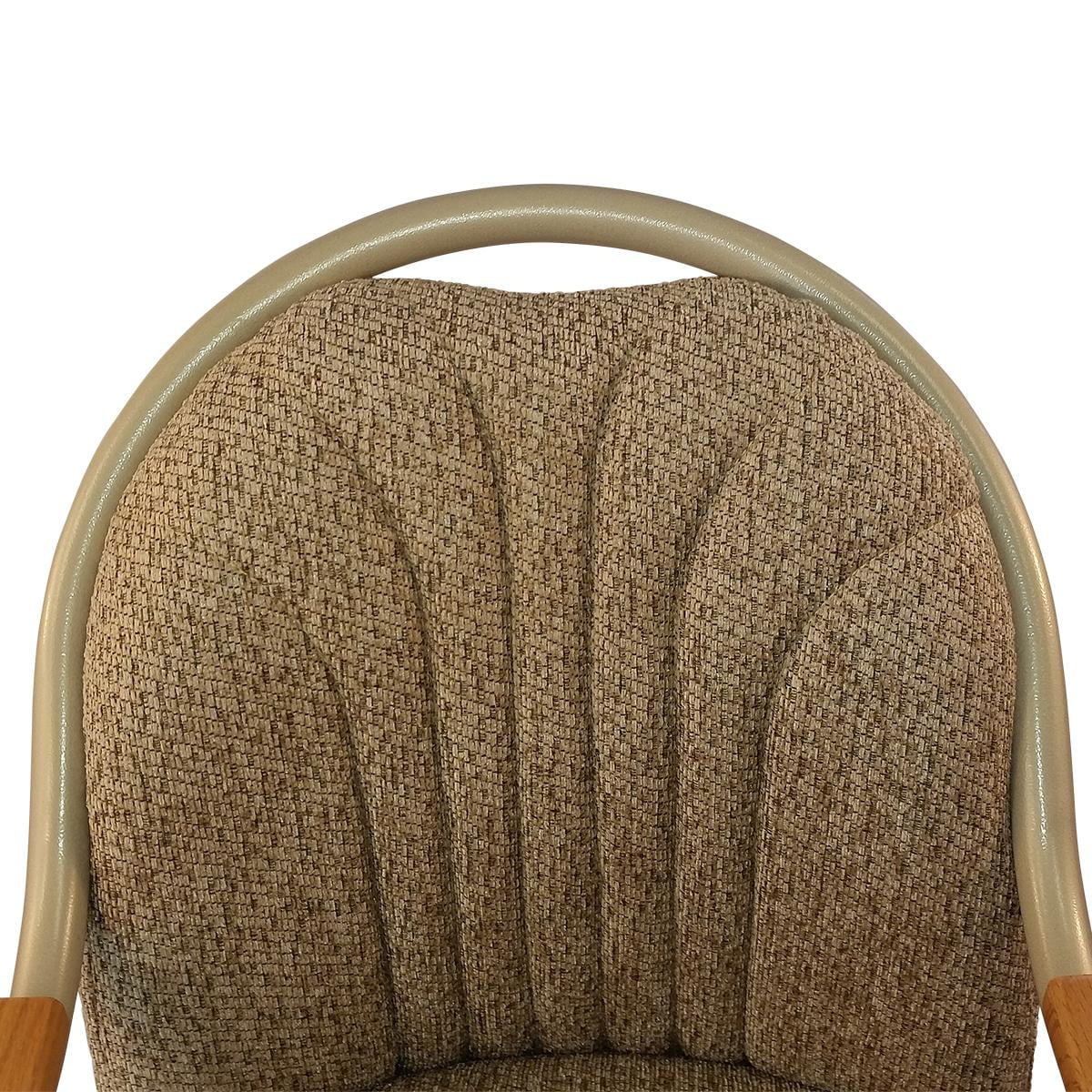 Caster Chair Company Britney Swivel Tilt Caster Arm Chair in Wheat Tweed Fabric