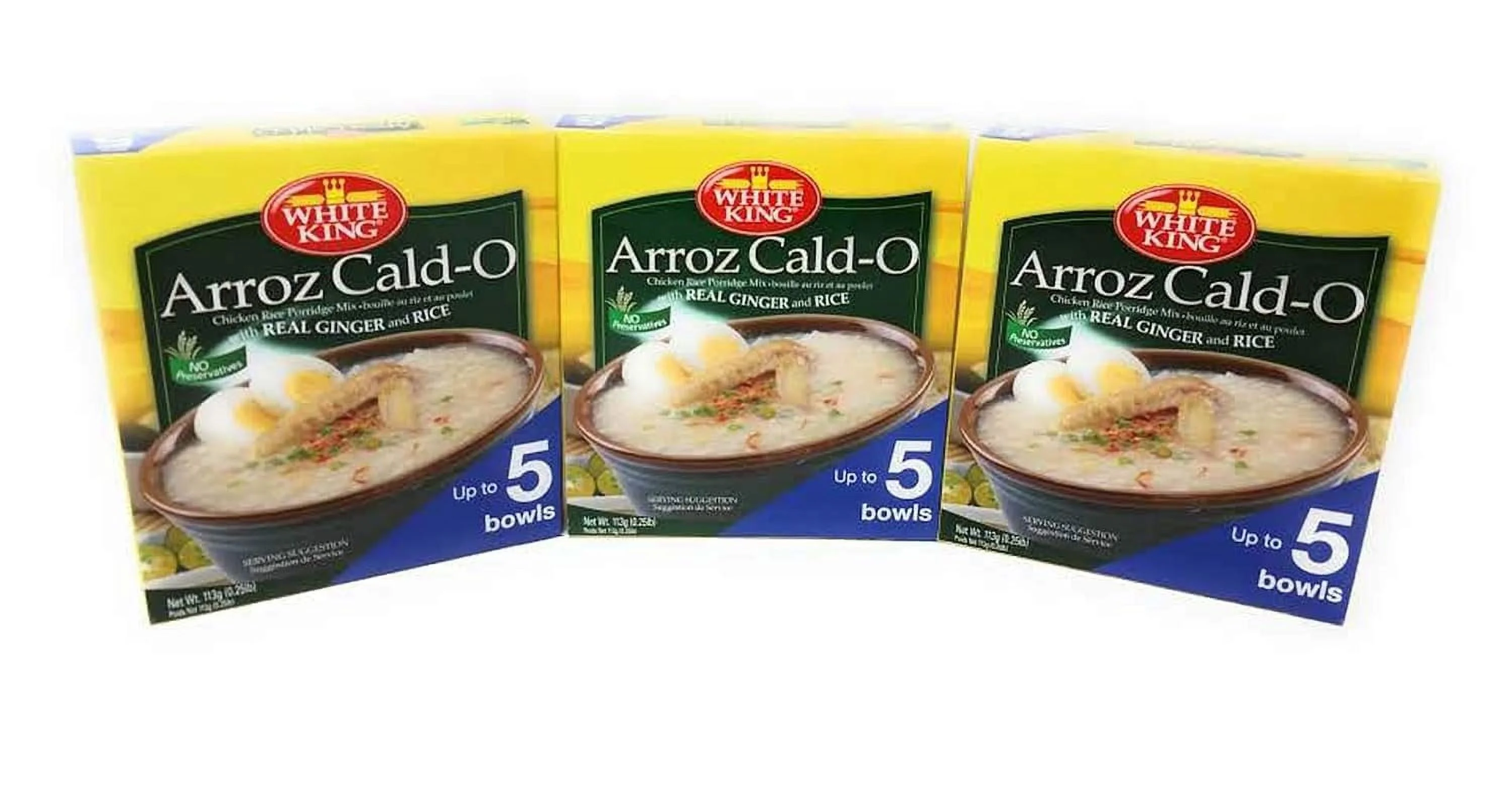 Arroz Cald-O Chicken Rice Porridge, Net Wt 113G (0.25Lb) Per Box, 3 Pack