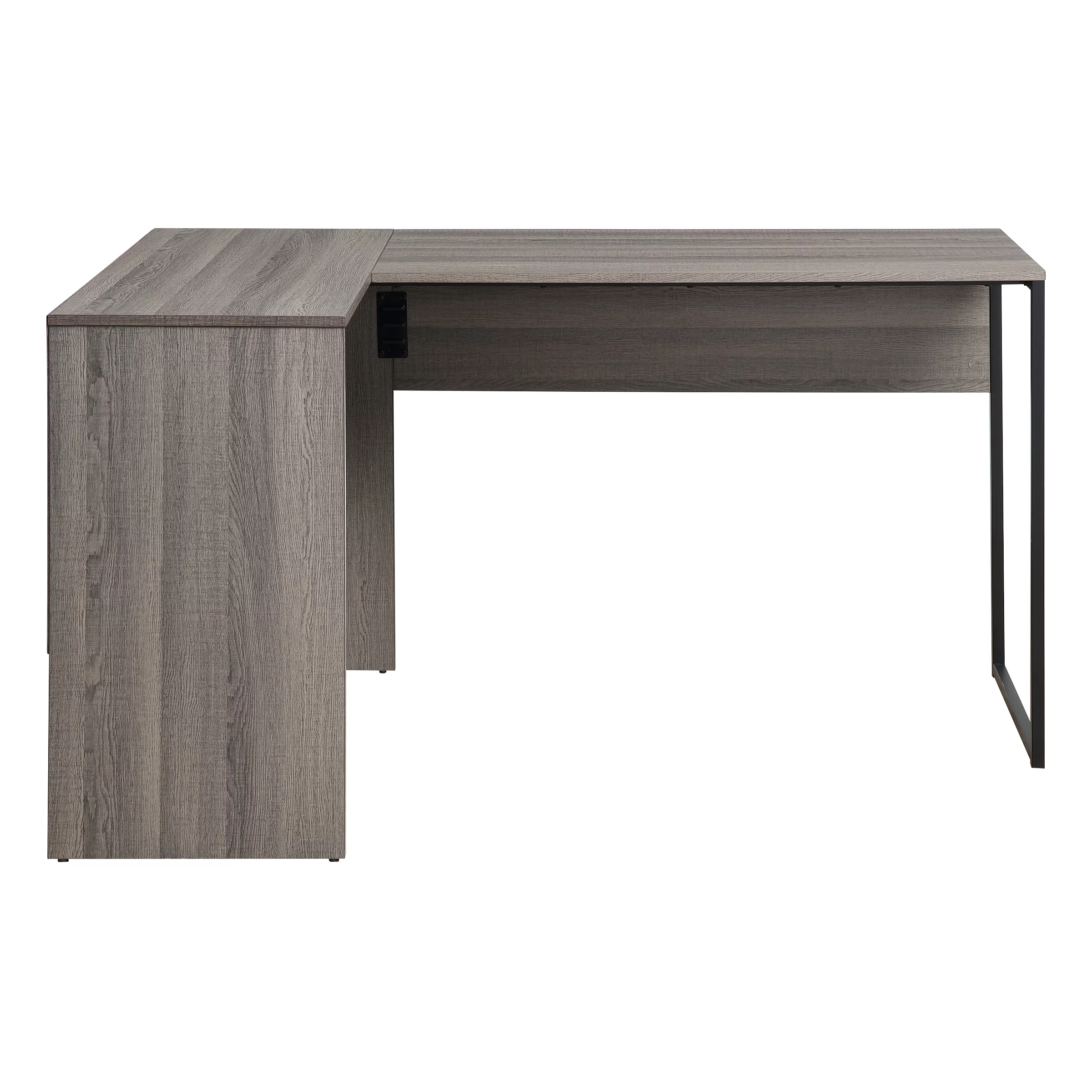 OSP Home Furnishings Hagney Lane L-Shape Desk in Farm Oak Finish