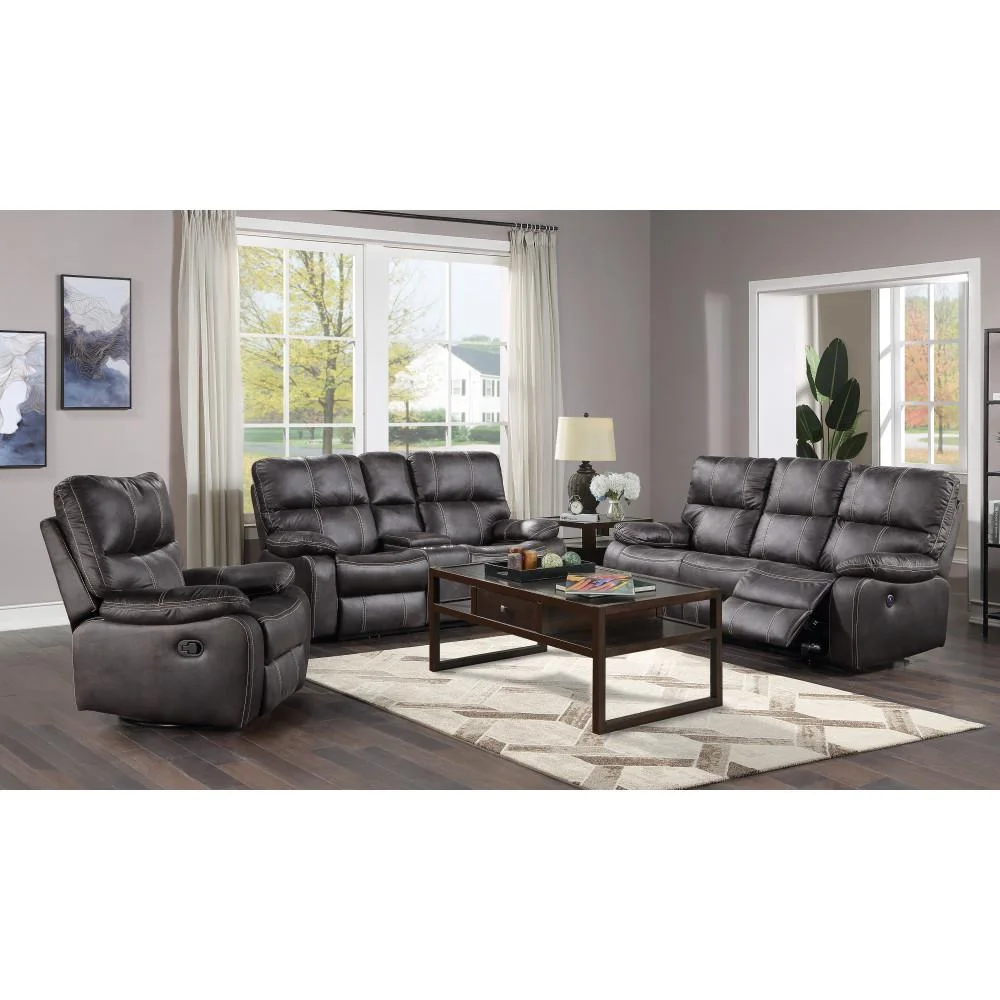 Wallace & Bay Hooper Dark Gray Swivel Reclining Glider with Swivel, Glide, And Recline Motion