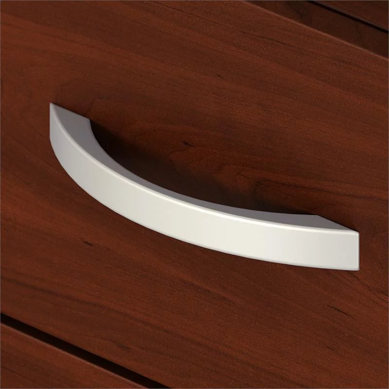 Home Square 2 Piece Wood Mobile Filing Cabinet Set in Hansen Cherry