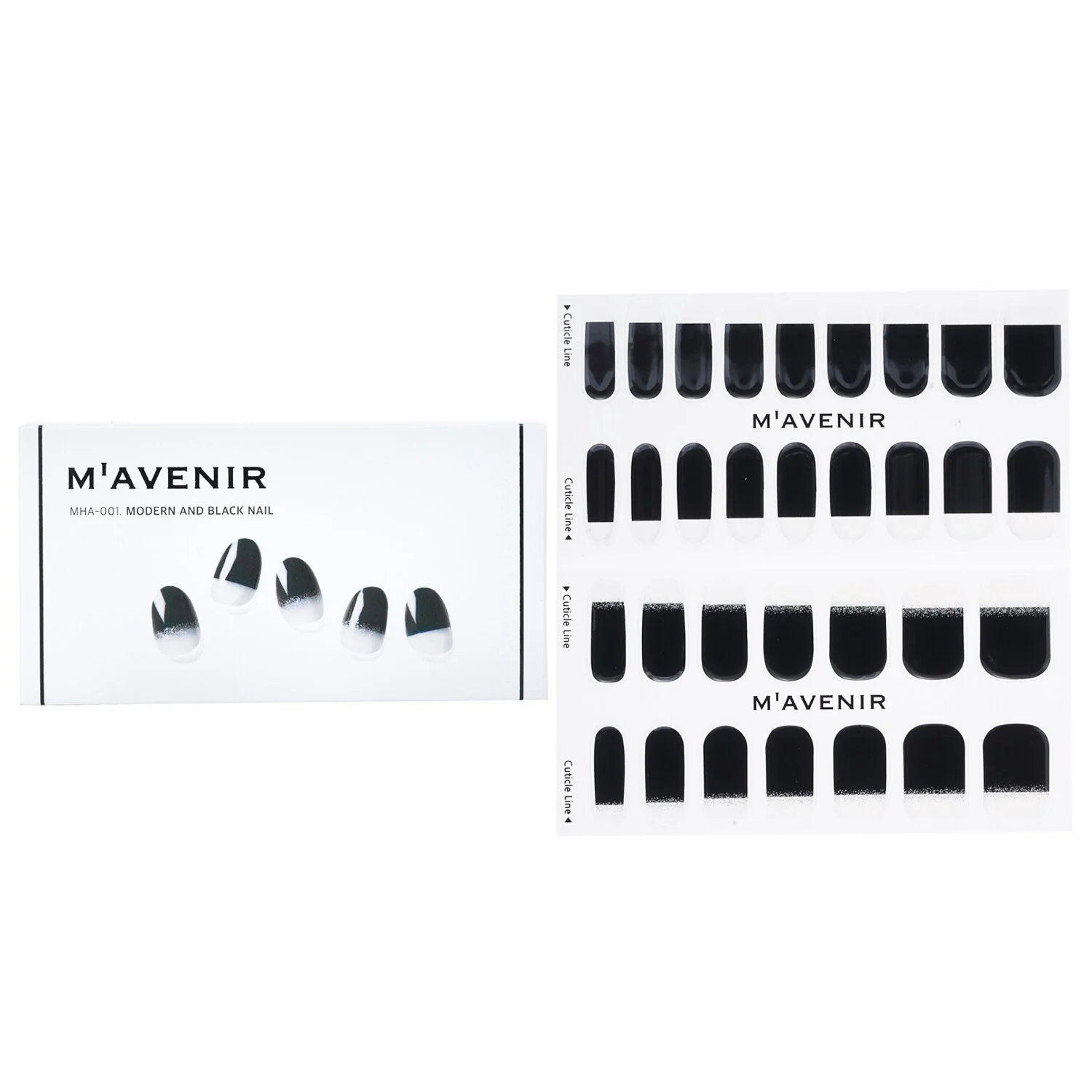 Mavenir Nail Sticker (Blue) - # Classic Navy Nail  32pcs